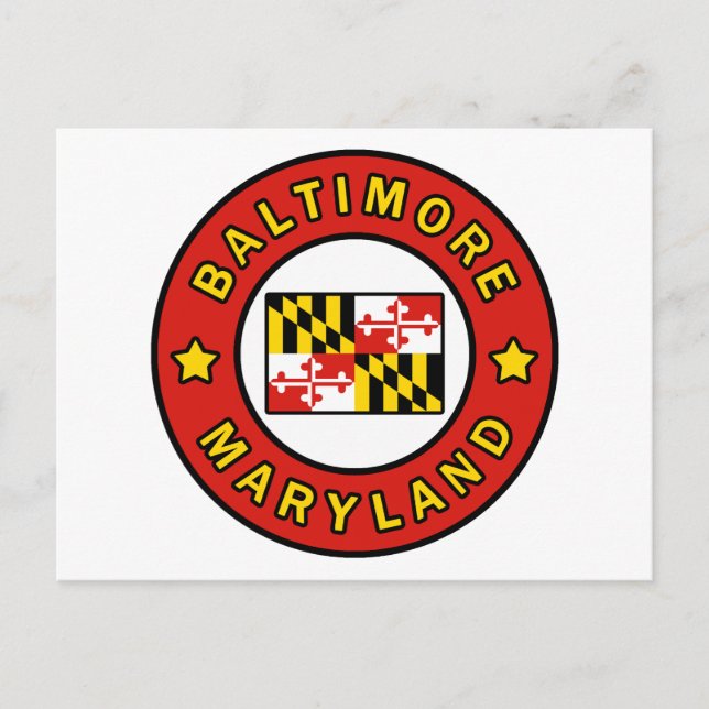 Carte Postale Baltimore Maryland (Devant)