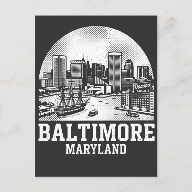 Carte Postale Baltimore Maryland (Devant)