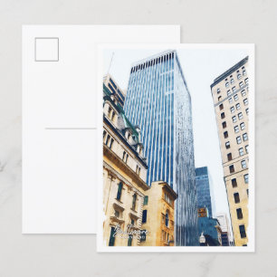 Carte Postale Baltimore Maryland belle peinture à l'huile ville