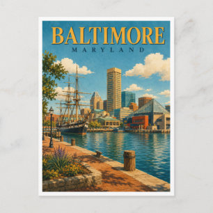 Carte Postale Baltimore Maryland Inner Harbor GeoSaga