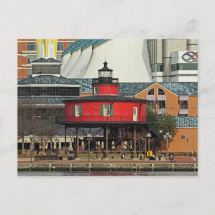 Carte Postale Baltimore Porte Intérieur Sept Pieds Phare Knoll