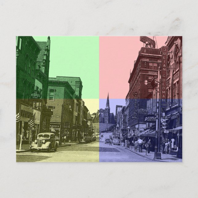 Carte Postale Baltimore St., Cumberland, MD (Devant)