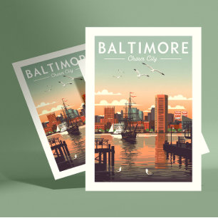 Carte Postale Baltimore vintage