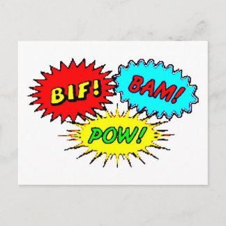 Carte Postale Bam Pow Bif