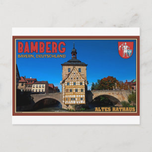 Carte Postale Bamberg - Altes Rathaus Paysage