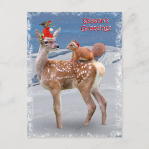 Carte postale Bambi et Friends