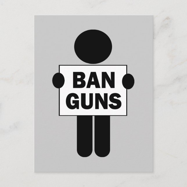 Carte Postale Ban Guns (Devant)