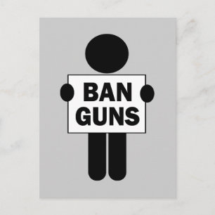 Carte Postale Ban Guns