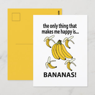 Carte Postale Bananas Fruit Drôles Bananas