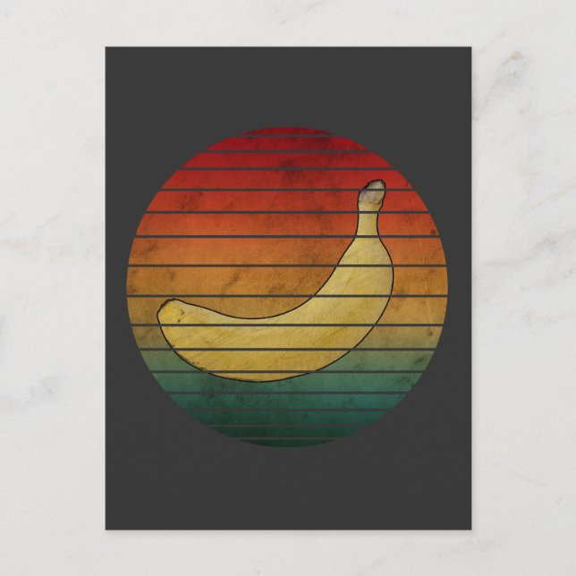 Carte Postale Banane Fruit Vintage (Devant)