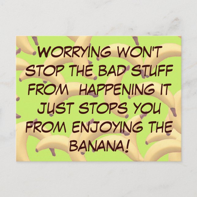 Carte Postale Bananes personnalisables avec texte (Devant)