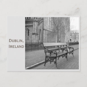 Carte Postale Banc à la cathédrale St Patrick, Dublin, Irlande