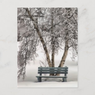 Carte postale Banc de neige