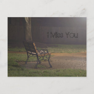 Carte Postale Banc de nuit