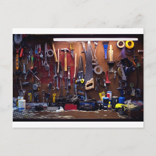 Carte Postale Banc de travail (Devant)