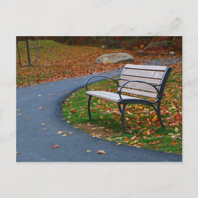 Carte Postale Banc sur la promenade 2 (Devant)