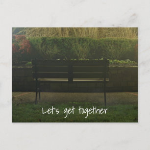 Carte Postale Banc vide