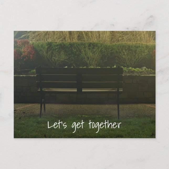 Carte Postale Banc vide (Devant)