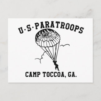 Carte Postale Band of Brothers Currahee US Paratrooper Toccoa