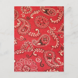 Carte Postale Bandana rouge