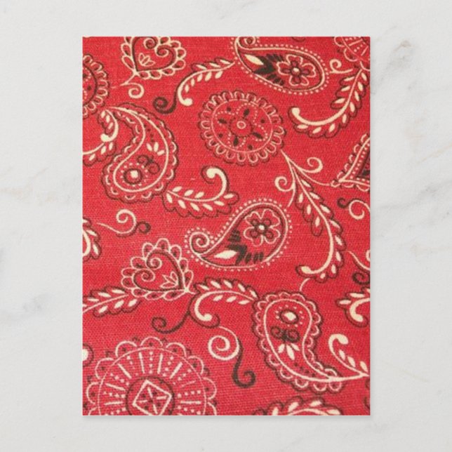 Carte Postale Bandana rouge (Devant)