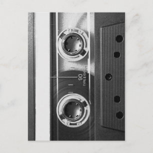 Carte Postale Bande Compact Cassette