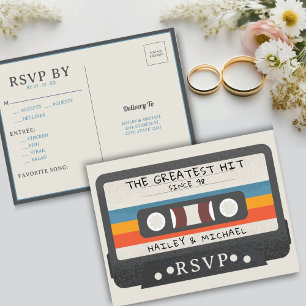 Carte Postale Bande De Cassette Rétro Le Mariage Le Plus Frappé