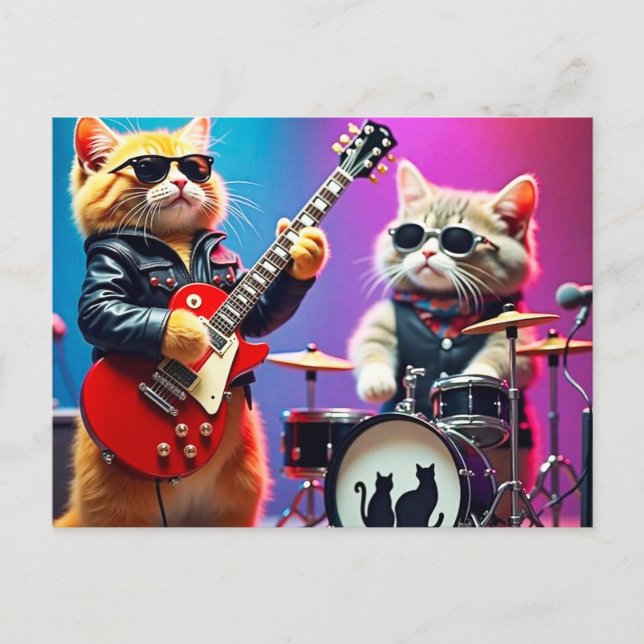 Carte Postale Bande de chat (Devant)