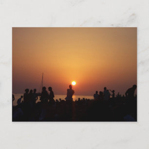 Carte Postale Bande de coucher de soleil d'Ibiza