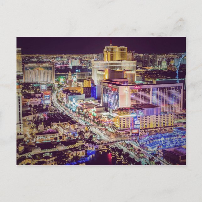 Carte Postale Bande stylisée Las Vegas (Devant)