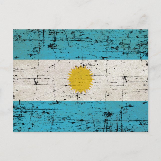 Carte Postale Bandeira da Argentina (Devant)
