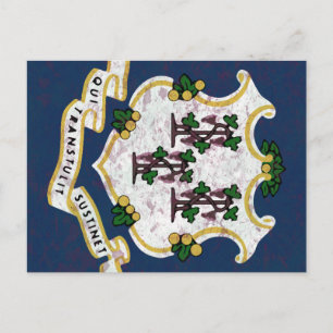 Carte Postale Bandeira de Connecticut