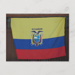 Carte Postale bandera équateur