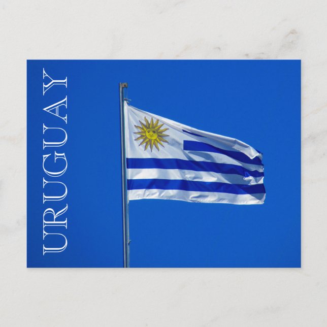 Carte Postale bandera uruguay (Devant)