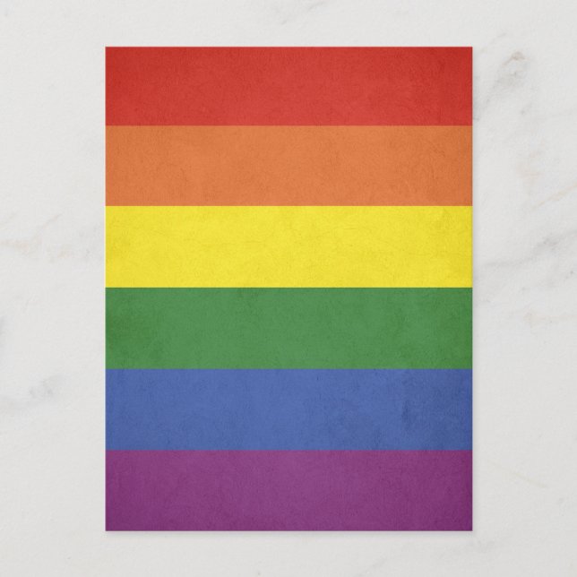 Carte Postale Bandes arc-en-ciel (Devant)