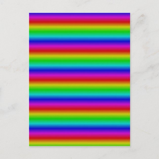 Carte Postale Bandes arc-en-ciel - Motif (Devant)