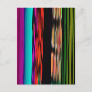 Carte Postale Bandes colorées 717 Art Abstrait