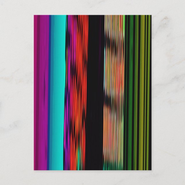 Carte Postale Bandes colorées 717 Art Abstrait (Devant)