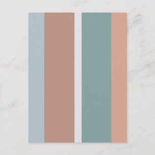 Carte Postale Bandes de couleurs assourdies