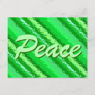 Carte Postale Bandes de verre - tons vert émeraude