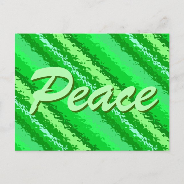Carte Postale Bandes de verre - tons vert émeraude (Devant)