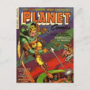 Carte Postale bandes dessinées vintages -