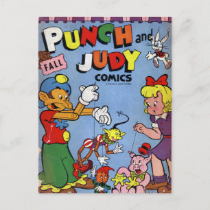 Carte Postale bandes dessinées vintages -