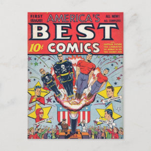 Carte Postale bandes dessinées vintages -