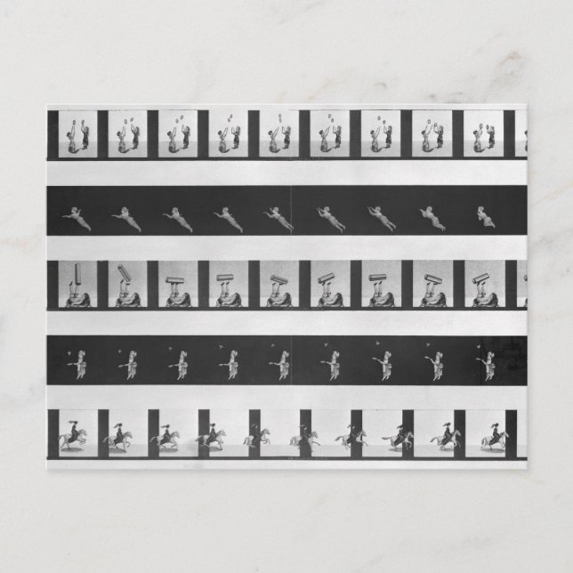 Carte Postale Bandes d'image pour un praxinoscope (Devant)