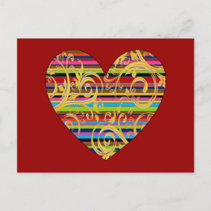 Carte Postale Bandes fleuries