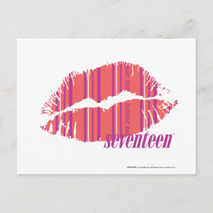 Carte Postale Bandes minces rose