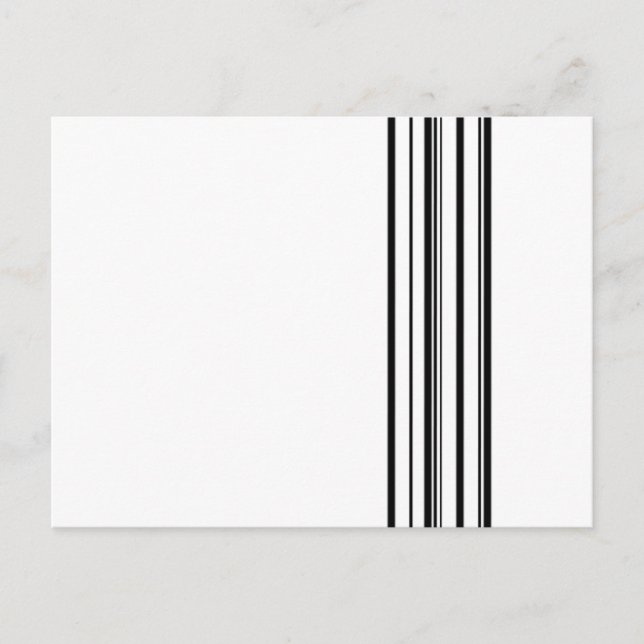 Carte Postale Bandes noires (Devant)