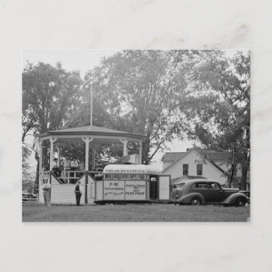 Carte Postale Bandstand, Craftsbury, Vermont Vintage