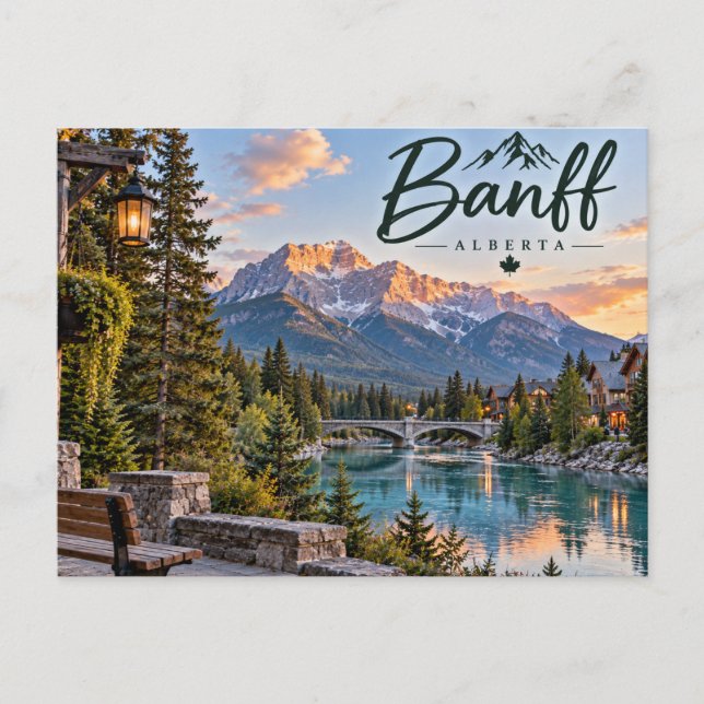 Carte Postale Banff, Alberta (Devant)